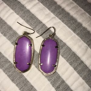 original kendra scott, purple earrings